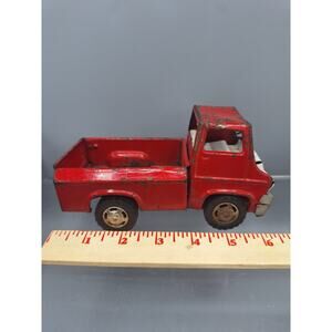 Vintage 1960 Marx Red Pressed Steel Truck